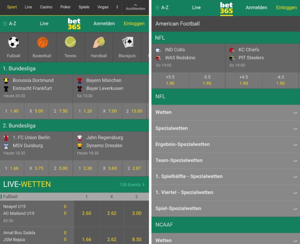 Мобильная версия БК 365Bet для iPhone и iPad