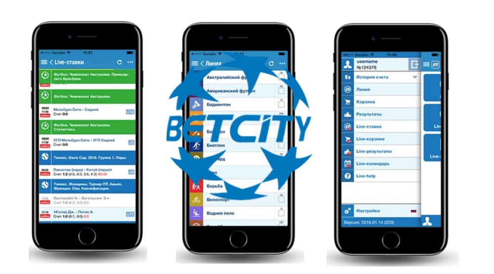 Приложение BetCity на Андроид и iOS