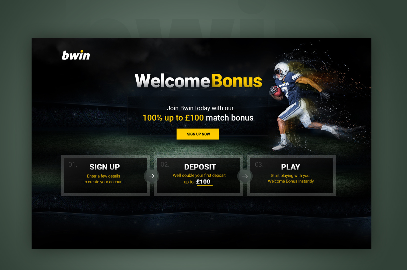 Бонус при регистрации в Bwin