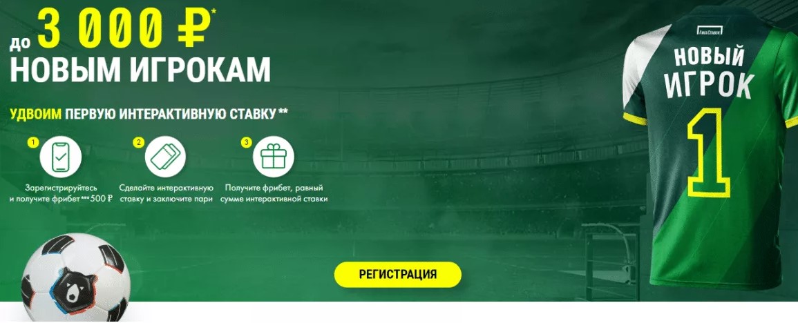 Бонус до 3000 рублей по промо-коду при регистрации
